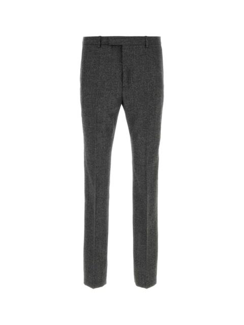 GUCCI Gucci Men Melange Charcoal Wool Pant
