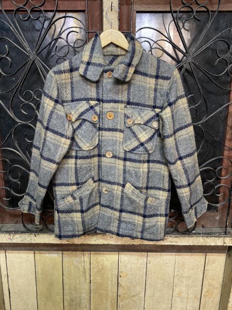 Other Designers Vintage 60s Scene Wool Plaid Jacket Jems X Kuya