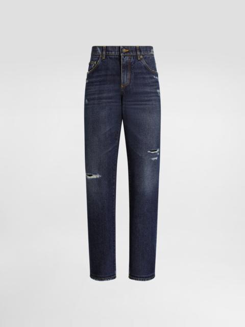Dolce & Gabbana Loose cotton denim jeans