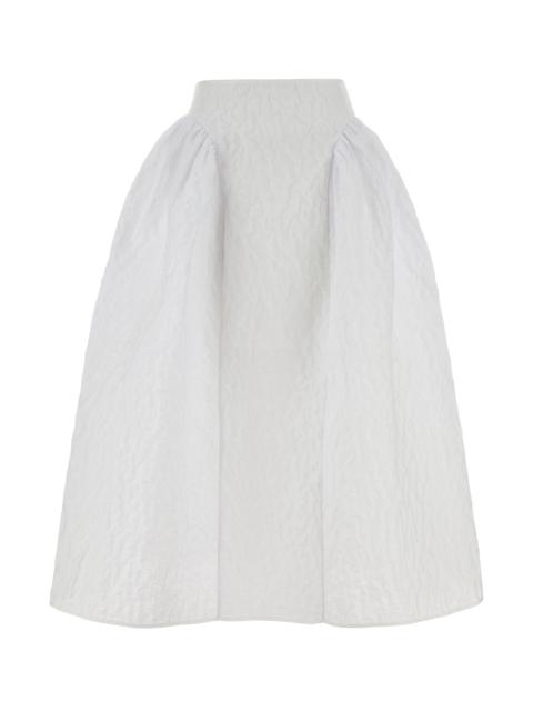 CECILIE BAHNSEN White cotton blend Fabiola skirt