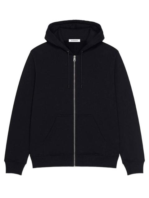 Givenchy Givenchy Men Zipped Hoodie In Fleece With Photographic Negative Print