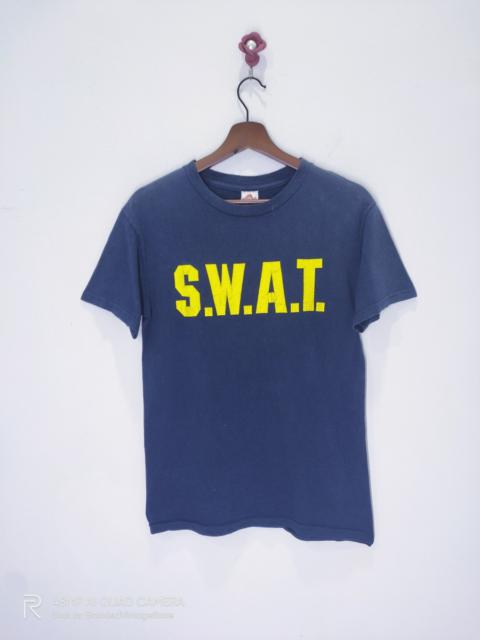 Other Designers Alstyle - AAA S.W.A.T. Yellow Big Logo Graphic Printed Army Squad Tee