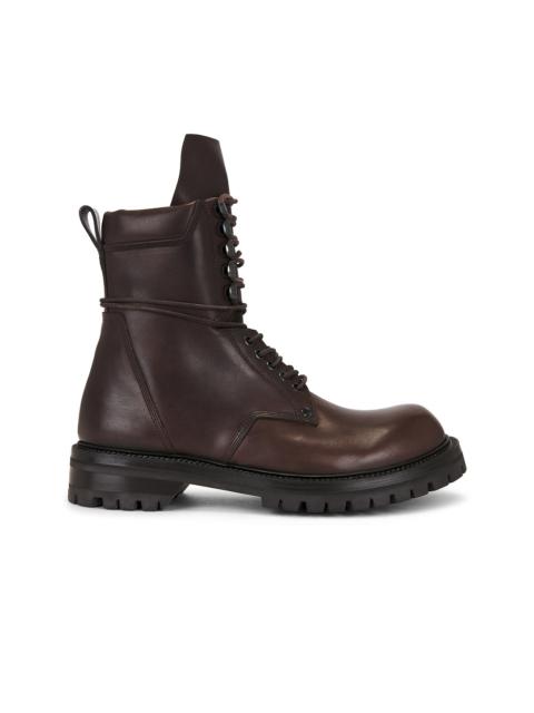 Rick Owens Black Porterville Army Mega Tractor Boots