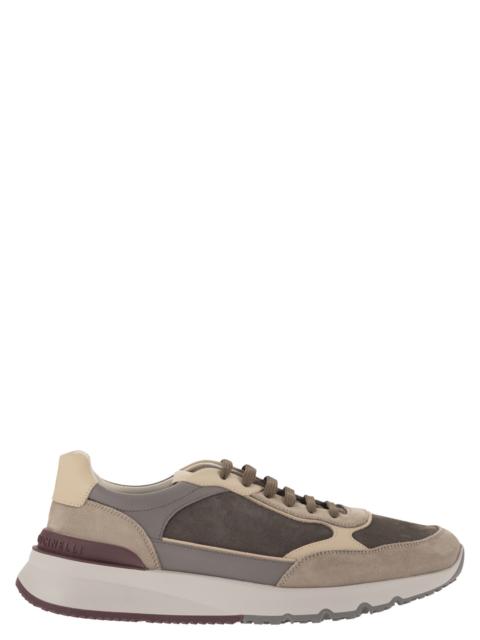 Brunello Cucinelli Brunello Cucinelli Men Multicolour Leather And Suede Runner Sneakers