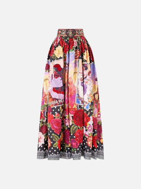 CAMILLA BELTED MAXI SKIRT