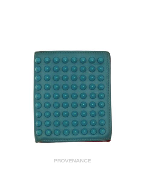 Christian Louboutin Christian Louboutin Spike Card Wallet - Turquoise