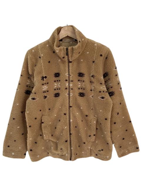 Other Designers VINTAGE CROCODILE FLEECE SHERPA JACKET