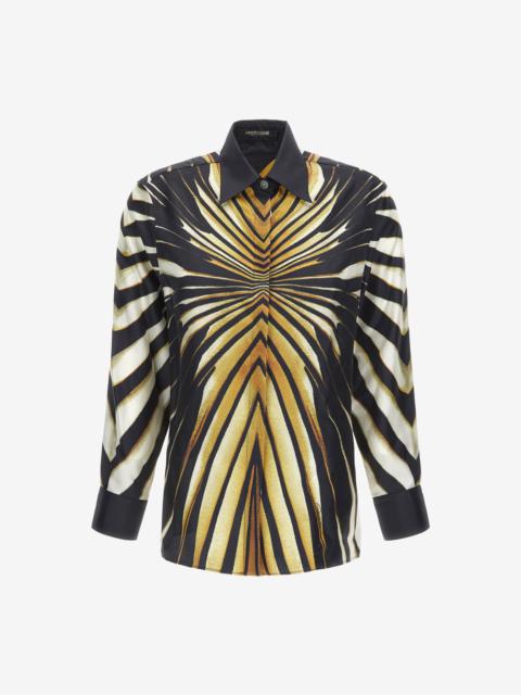 Roberto Cavalli Shirt with Ray of Gold print