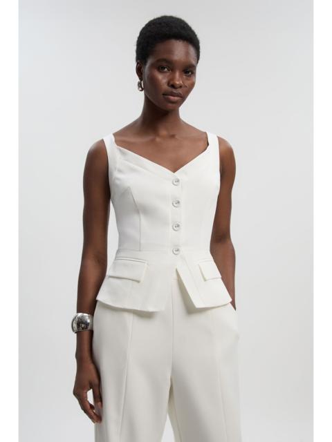 KAREN MILLEN Tailored Tux Corset Top