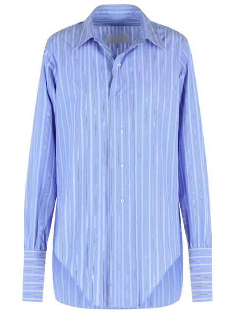 Maison Margiela Maison Margiela Light Blue Cotton Shirt Women