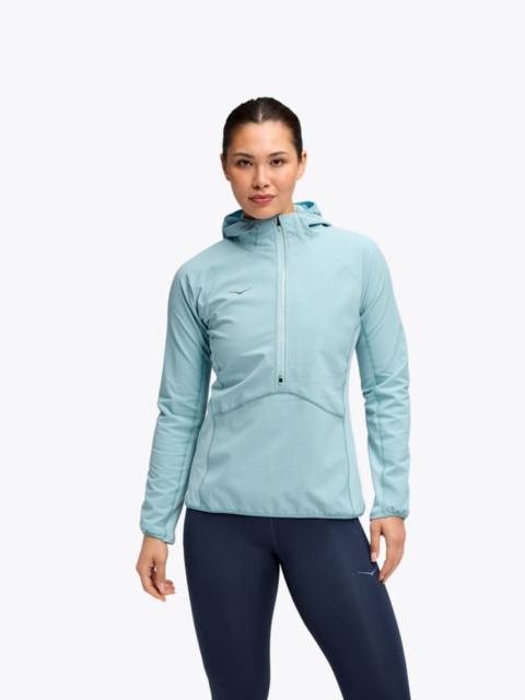 HOKA Women's SkyGlow Half-Zip in Raindrop