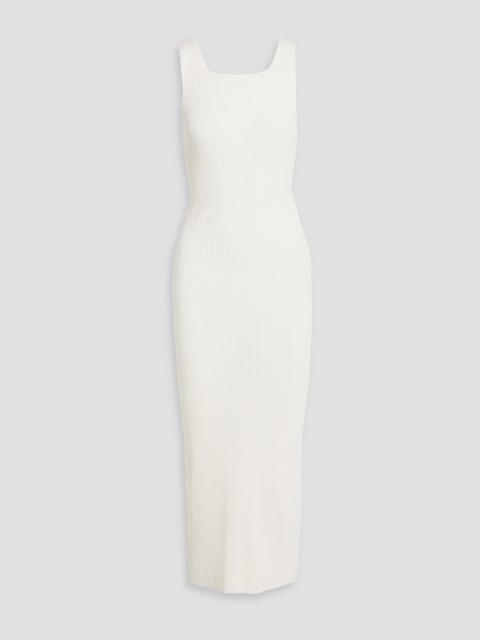 BY MALENE BIRGER Milelo ribbed cotton-blend midi dress