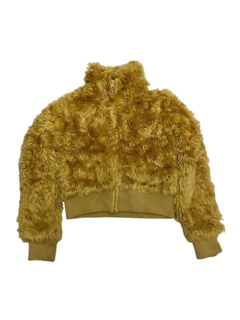 Other Designers JAPANESE BRAND CROPPED FAUX FUR JACKET