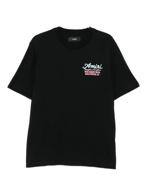 AMIRI Amiri Logo-embroidered T-shirt