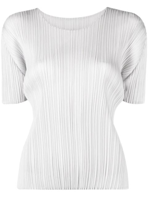 Pleats Please Issey Miyake plissé short-sleeve T-shirt