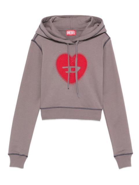 Diesel Heart Cotton Hoodie