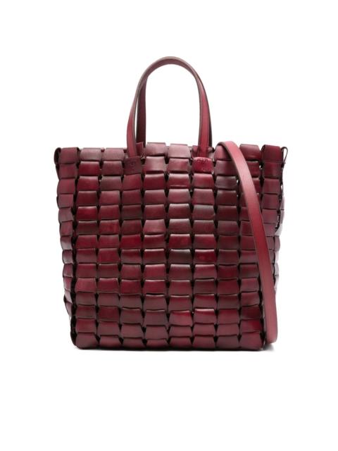 DRAGON DIFFUSION woven leather tote bag
