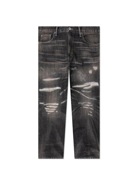 NEIGHBORHOOD SAVAGE DENIM DP WIDE PANTS - BLACK