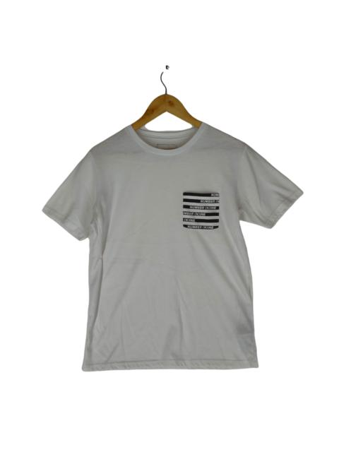 NUMBER (N)INE NUMBER NINE (N)INE Single Stripe Pocket Spellout Shirt