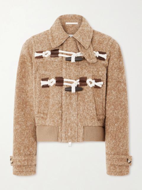 S.S.DALEY Cropped Alpaca-blend Bomber Jacket