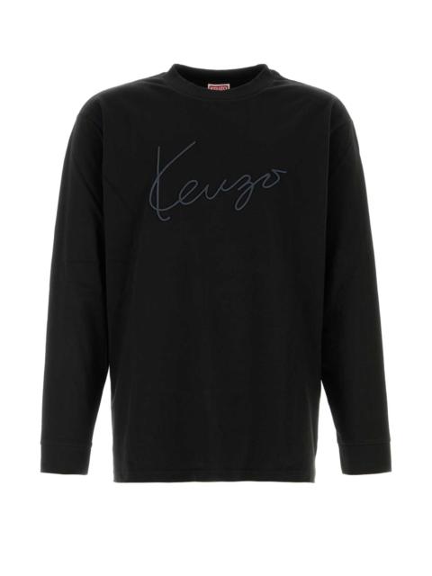 KENZO Kenzo Men Black Cotton T-Shirt