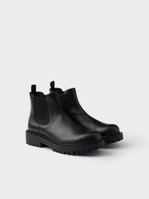 Prada Leather Chelsea boots