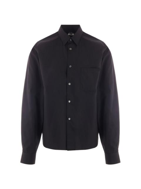 long-sleeve cotton shirt