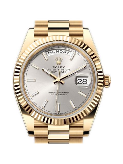 ROLEX Rolex Day-Date Automatic Chronometer Silver Dial Men's Watch 228238-0066