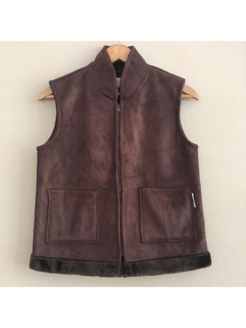 Other Designers Genuine Leather - Suede Leather Vest Made in Japan