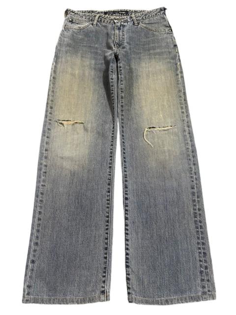 Other Designers Vintage Wrangler Blue Bleached Distressed Loose Jeans