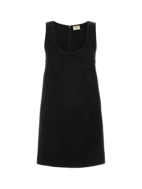 SAINT LAURENT Saint Laurent Women Black Satin Mini Dress