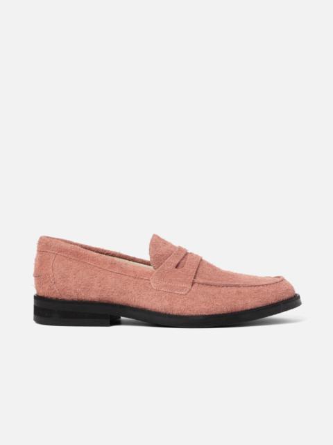 DUKE + DEXTER Wilde Hairy Pink Suede Penny Loafer - Men's