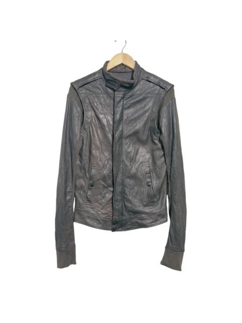 Rick Owens SAMPLE Campioni Rick Owens Bitter Hybrid Leather Jacket