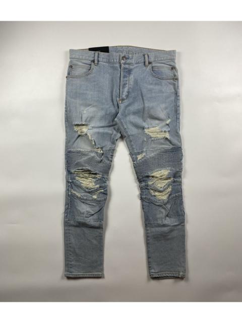 Balmain Balmain Distressed Biker Pants