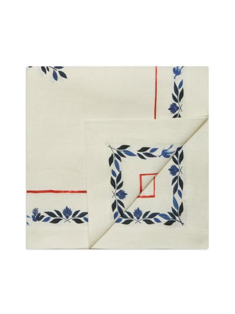 La DoubleJ Large Tablecloth - Wildbird Placee Blue