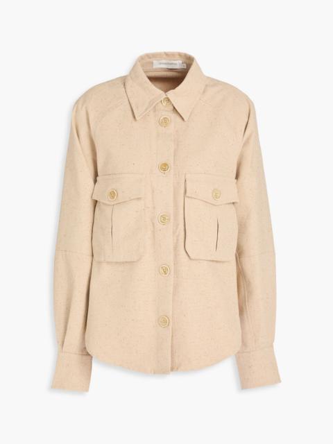 Zimmermann Donegal cotton and silk-blend shirt jacket