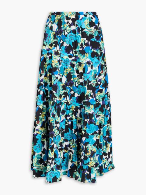 DIANE VON FURSTENBERG Venice printed cotton-blend poplin midi skirt