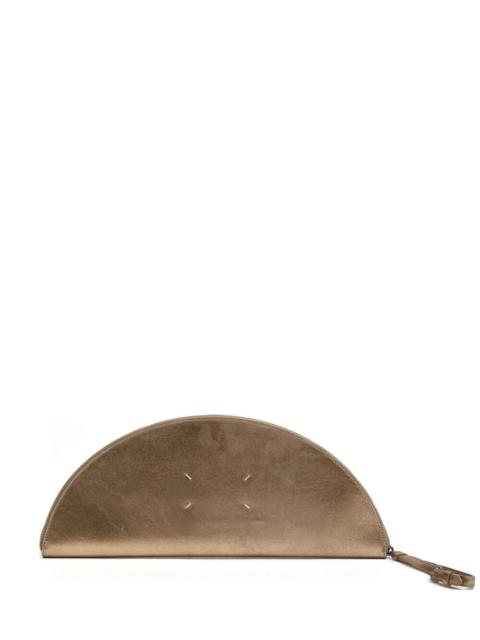 Maison Margiela Big Halfmoon Metallic Leather Pouch Women