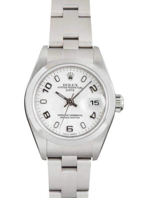 ROLEX Used Lady Rolex Date Ref 79160 White Arabic Dial