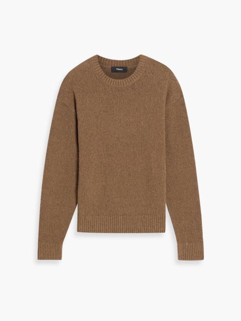 Theory Bouclé-knit cotton-blend sweater