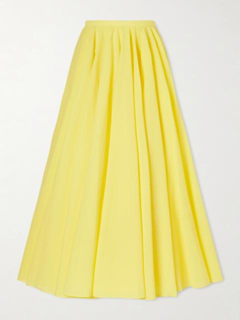 JACQUEMUS Paysan Asymmetric Cotton-blend Crepon Midi Skirt