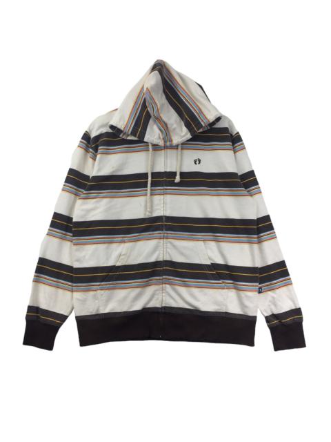 Other Designers Hang Ten - Vtg 90’ HANG TEN SURFING Hawaii Striped Hoodie Sweater