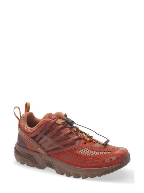 SALOMON Salomon ACS Pro Red Ashes Running Sneaker in Pecan Brown/Chili/Mustang at Nordstrom