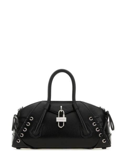Givenchy Woman Black Leather Mini Antigona Stretch Handbag