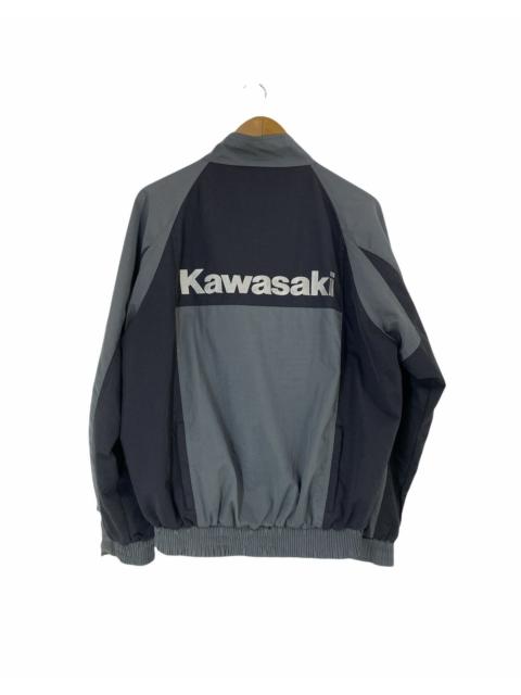 Other Designers Vintage Kawasaki Racing Team Biker Jacket Design Big Logo