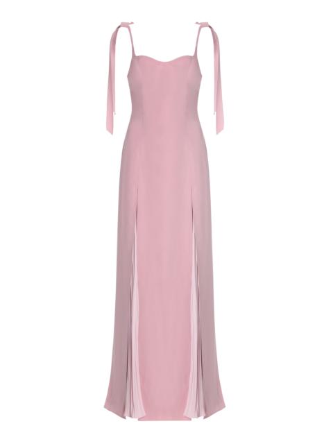 MARMAR HALIM Exclusive Guest-Of Silk Maxi Dress pink