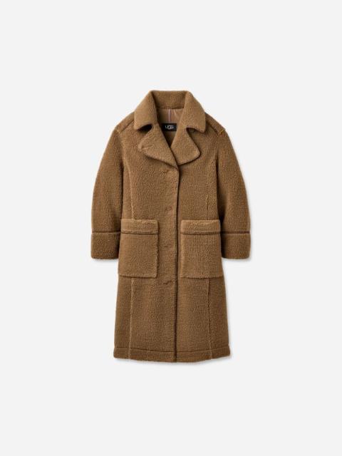 UGG ® Women's Sema ®fluff Coat Polyester in Live Oak