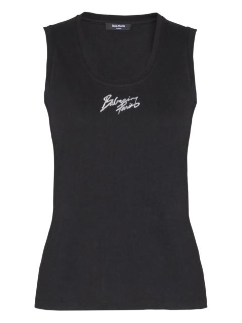 Balmain Balmain Logo-print Tank Top