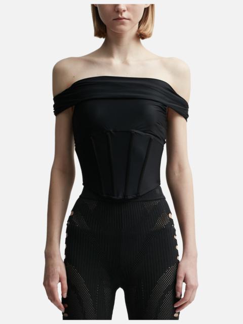 MISBHV PANDORA OFF SHOULDER CORSET TOP