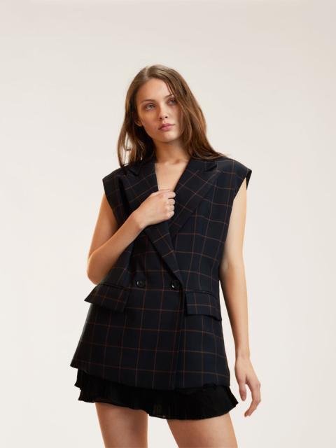 CYNTHIA ROWLEY Gilded Grid Vest